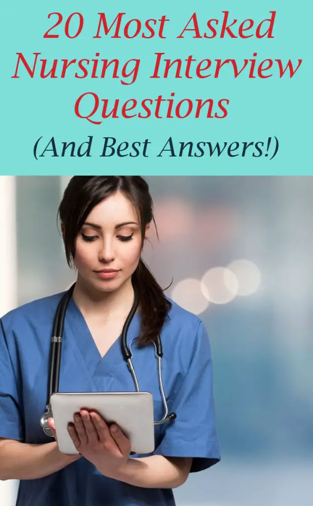 questions and answers for nursing interview